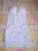 Vestido Drapeado Branco NOVO!!!